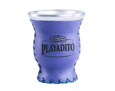 PLAYADITO GLASS & LEATHER GOURD