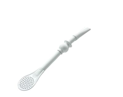 TAUMER 15 CM STAINLESS STEEL DRINKING STRAW - WHITE